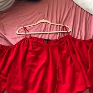 partially off shoulder